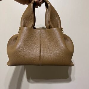 Polene Numero Neuf Mini Leather Bag Camel/Tan